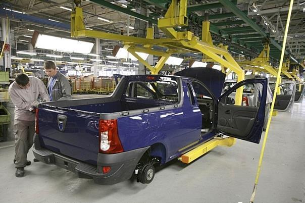 Logan Pick-up-Produktion bei Dacia. Foto: Auto-Reporter/Renault 